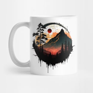 Red Sun Mountain Mug